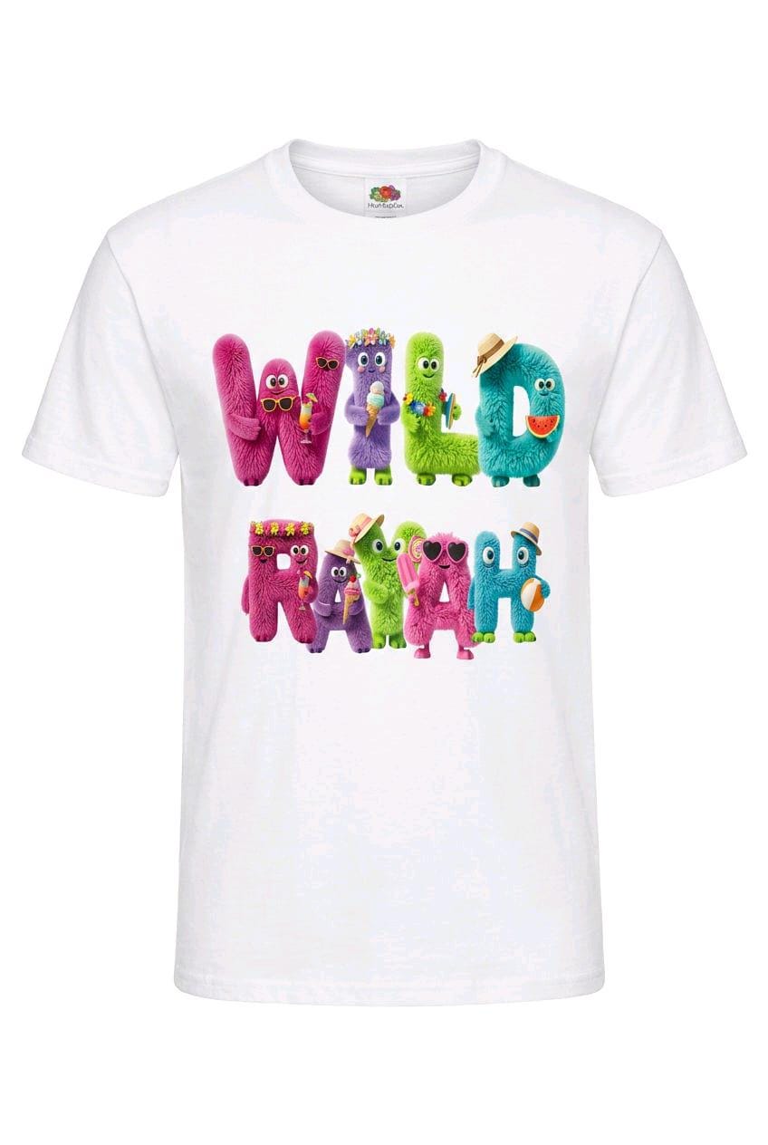 Personalised Kids Monster T-Shirt | Custom Name Summer Tee