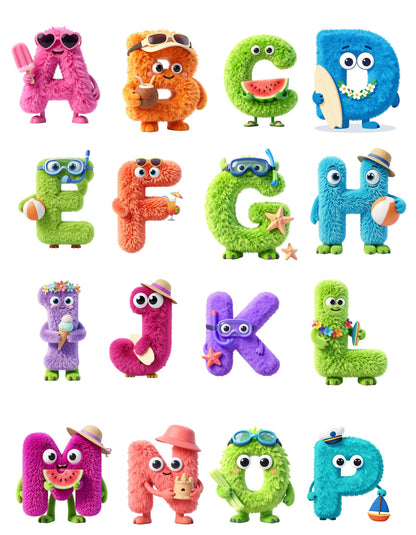 Personalised Kids Monster T-Shirt | Custom Name Summer Tee