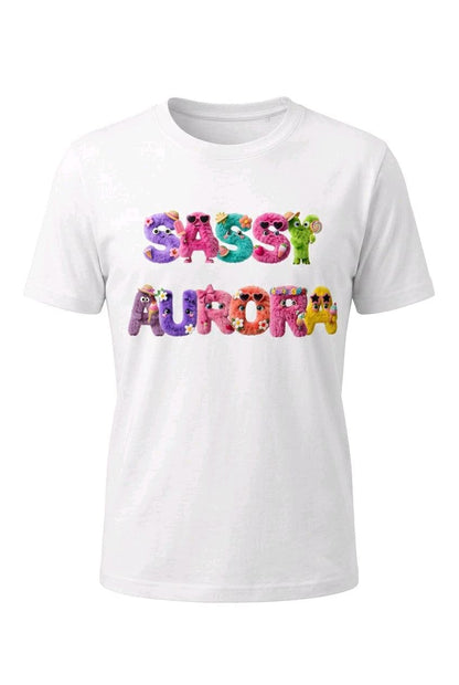 Personalised Kids Monster T-Shirt | Custom Name Summer Tee