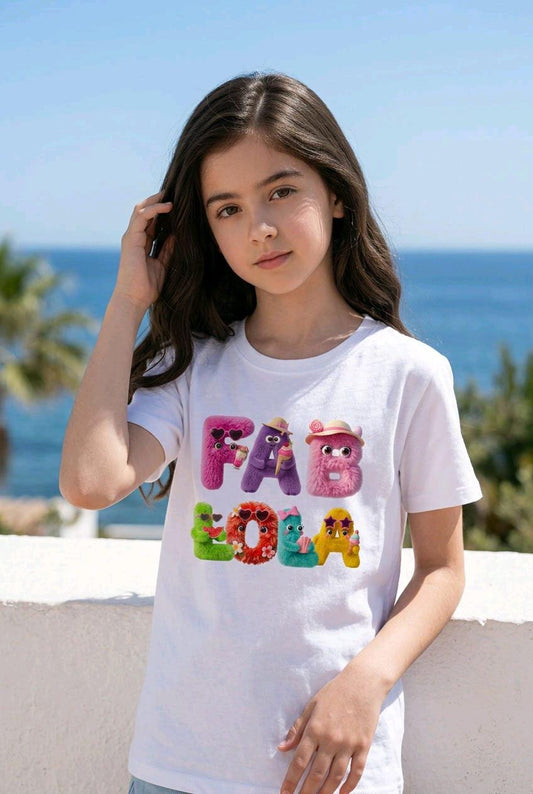 Personalised Kids Monster T-Shirt | Custom Name Summer Tee